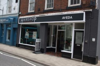 Hairshop AVEDA Building Signage